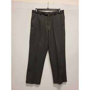 Linea Dome Mens Dress Pants 36x32 Gray Slacks Business Casual Trousers